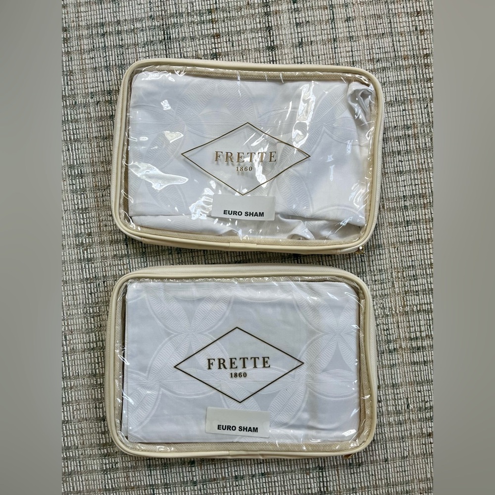 New Frette Kala Arredo Euro Sham Set in White